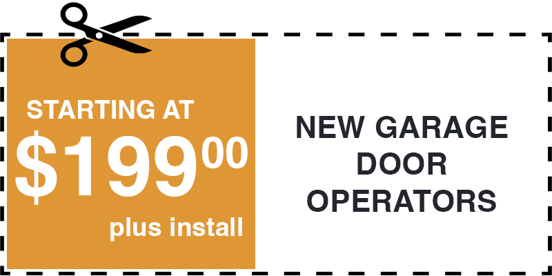 199 new garage door operators Oceanside